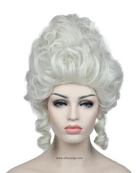 Sarışın kısa Katmanlı dalgalı sentetik saç peruk kadınlar için Saray peruk saç peruk bayan için tam patlama