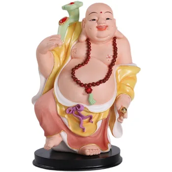 Seramik ayakta Maitreya Buda kolye büyük ev masa üstü kolye gülümseme genellikle servet yapmak