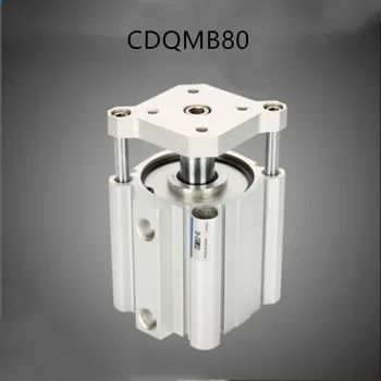 smc tipi hava silindir CQMB / CDQMB çap 80mm inme 5/10/15/20/25/30/35/40/45 / 50mm kompakt çubuk kılavuzu pnömatik silindir bileşenleri