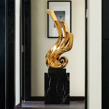 Soyut yaratıcı heykel süsler modern ev aksesuarları otel lobi dekorasyonu sanat modeli odası hafif ve lüks.