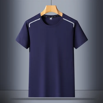 Spor Erkek SPOR SALONU Hızlı Kuru Örgü T-shirt Moda 2023 Yaz Kısa Kollu Siyah Yeşil Tişört En Tees Büyük Boy 5XL