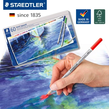 Staedtler Karat Aquarell Premium Suluboya kalemleri, 12/24/36/48/60 Renk Seti, Çizim Kalemi, çalışmalar, Sanat