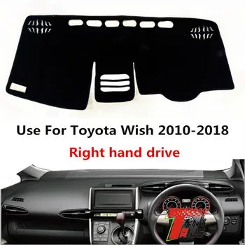 TAIJS Fabrika Klasik Polyester Elyaf Araba Dashboard Kapak Toyota İçin 2010-2018 Sağ el sürücü