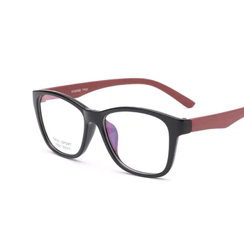 TR90 Gözlük Çerçevesi Nerd Miyopi Optik Gözlük Kare Gözlük Çerçeveleri Kadın Erkek Ahşap Tahıl Bacaklar Moda Gözlük