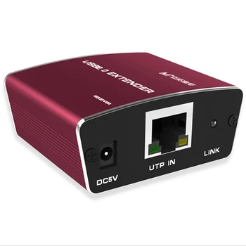 USB Genişletici 2.0 USB CAT RJ45 LAN UTP kabel USB Uzatma Tekrarlayıcı kadar 100M 330ft Güç adaptörü ile