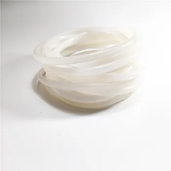Uzunluk 3M ila 40M Beyaz renk yuvarlak katı silikon şerit yuvarlak beyaz silikon sızdırmazlık şeridi beyaz silikon kauçuk sızdırmazlık şeridi