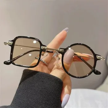 Vintage Asimetrik Güneş gözlüğü Kadın Erkek Kare Yuvarlak Güneş Gözlüğü Erkekler için Lüks Marka Tasarımcısı Sürüş Gözlük UV400