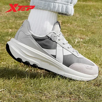 Xtep X70 rahat ayakkabılar Erkekler İçin 2023 Kış Lace Up erkek spor ayakkabıları Sıcak Tutmak Rahat Düşük Üst Moda Ayakkabı 877419320015
