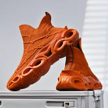 Yeni Bıçak koşu ayakkabıları Erkekler için Bahar Koşu Yürüyüş Sneakers 45 46 Erkek spor ayakkabı Zapatills Sneakers erkek ayakkabısı