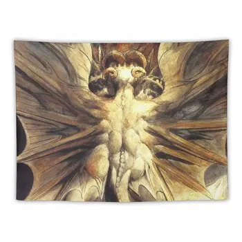 Yeni HD Büyük Kırmızı Ejderha (Rev 12) (seri numarası 2/4) William Blake YÜKSEK ÇÖZÜNÜRLÜKLÜ (orijinal renkler) Goblen