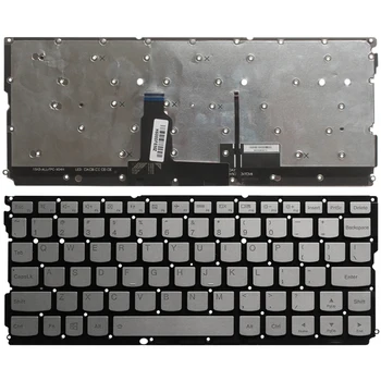 Yeni İngilizce laptop klavye için Lenovo IdeaPad Yoga 900S yoga 900s-12ISK ABD Klavye arkadan aydınlatmalı gümüş hiçbir çerçeve