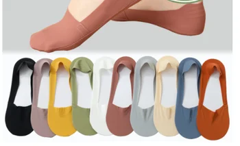 yeni lot 7 Çift renk Kadın Görünmez Çorap Yaz Nefes Yumuşak kaymaz Pamuk İnce Kadın Kısa Çorap