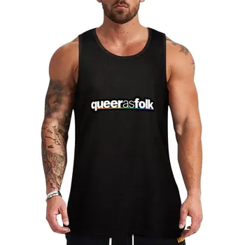 Yeni Queer olarak Halk klasik logo Tank Top erkek giyim T-shirt erkek