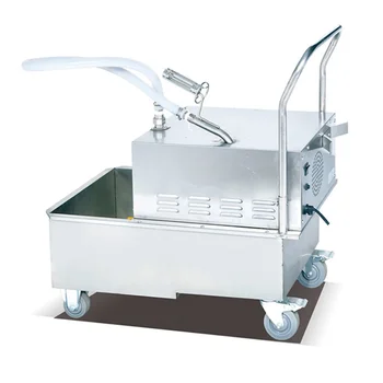 Yeni Ticari Paslanmaz Çelik Yağ Süzüntü Makinesi yemeklik yağ filtresi Sepeti fritöz makinesi