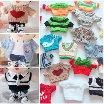 Yumuşak Mini Doğum Günü Hediyeleri Ev Dekorasyon Tulum Hayvan Bebek Bebek Aksesuarları Çocuk Oyuncakları peluş oyuncak Elbise Kazak