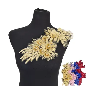 Çiçek Gömlek Elbise DIY Sahte Yaka Bayan Kumaş Dikiş Yama Ayrılabilir Yaka Elbise Rozeti Düğün Parti Elbise Aplike