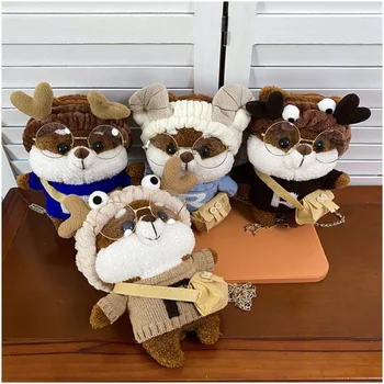 Çocuklar Doldurulmuş Hayvanlar Sırt Çantası Kadın Yeni Sevimli Shiba Inu pelüş çanta Corgi Sevimli Giyinmek Köpek Oyuncak Çanta Yılbaşı Hediyeleri