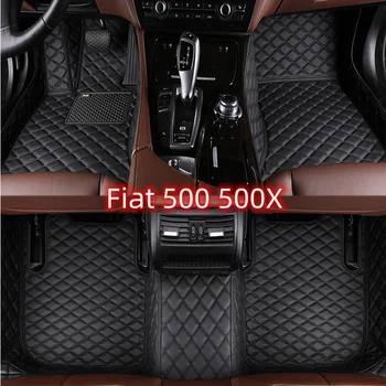 Özel Araba Paspaslar Fiat 500 için 500X 2011-2012 Yıl İç Detaylar Araba Aksesuarları Halı