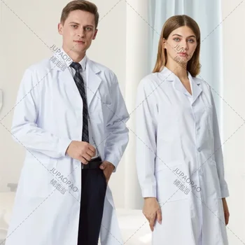 Üniforma Doktorlar için erkek Tıbbi Klinik Kostüm Laboratuvar Önlüğü Veteriner Kısa Kollu İş Elbiseleri Pet Shop Scrubs Ceket