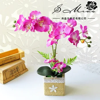 48 cm Yapay Kelebek Orkide Çiçek Bonsai Noel Cadılar Bayramı Düğün Doğum Günü Partisi Dekorasyon Sahte Çiçekler