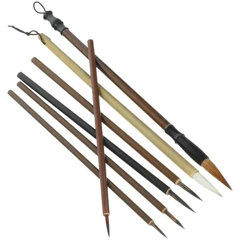 7 Adet Kaligrafi Fırçaları Geleneksel Kaligrafi Fırçaları Çin Mürekkep Kalemler Kaligrafi Fırçaları Kalem