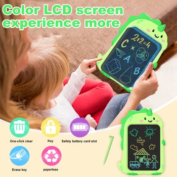 8.5 İnç LCD yazma tableti Kağıtsız Doodle Beraberlik Kurulu Elektronik yazma pedi Unicorn / Dinozor Çizim Tabletleri çocuk oyuncağı