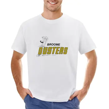 Broome Dusters Kuzey Amerika Hokey Ligi Vintage Logo T-Shirt Estetik giyim tees siyahlar egzersiz gömlek erkekler için