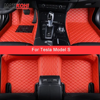 MATİKOHİ Tesla Modelin S Modeli İçin Özel Araba Paspaslar Oto Aksesuarları Ayak Halı