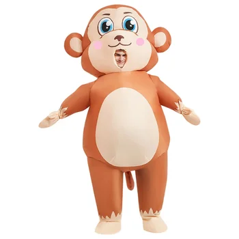 Yeni Hayvan Maymun Şişme Kostüm Takım Elbise Anime Cosplay Purim Noel Cadılar Bayramı Partisi Kostüm Yetişkin Rol Oynamak için