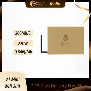 Yeni iPollo V1 Mini VB ethw ZIL wifi madenci 260MH VB ZIL Octa Ethw madenci daha iyi Antminer