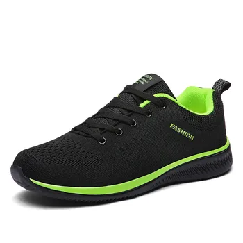 Yeni Örgü Erkek rahat ayakkabılar Lac-up erkek ayakkabısı Hafif Rahat Nefes Yürüyüş Sneakers Tenis Feminino Zapatos